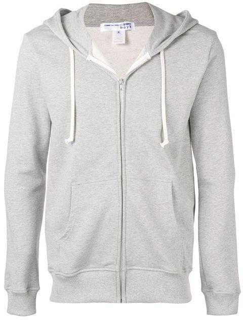 comme des garcons black zip up hoodie