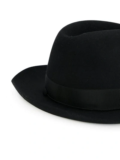 Shop Borsalino Fedora Hat - Black