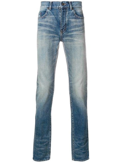 Shop Saint Laurent Slim-fit Jeans In Blue