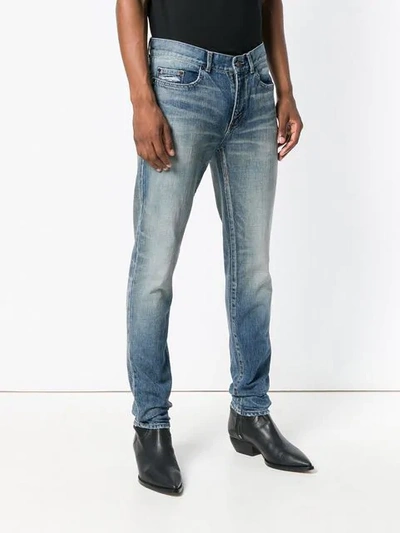 Shop Saint Laurent Slim-fit Jeans In Blue