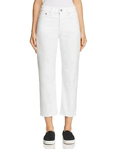 Shop Levi's Wedgie Straight Corduroy Jeans In Marshmallow