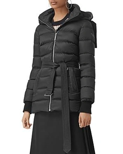 Shop Burberry Limehouse Down Puffer Coat In Black