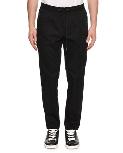 Shop Dolce & Gabbana Men's Lightweight Jogger Pants In Black