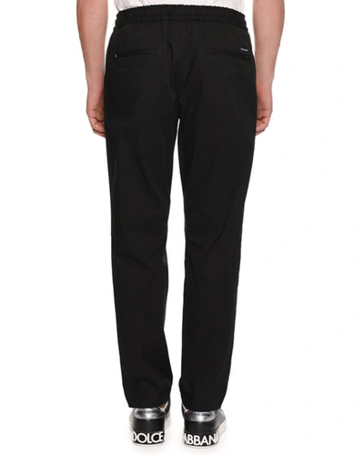 Shop Dolce & Gabbana Men's Lightweight Jogger Pants In Black