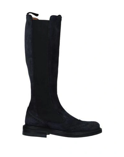 Shop Green George Boots In Dark Blue