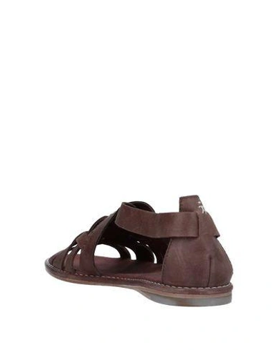 Shop Henry Beguelin Woman Sandals Cocoa Size 6 Soft Leather In Brown