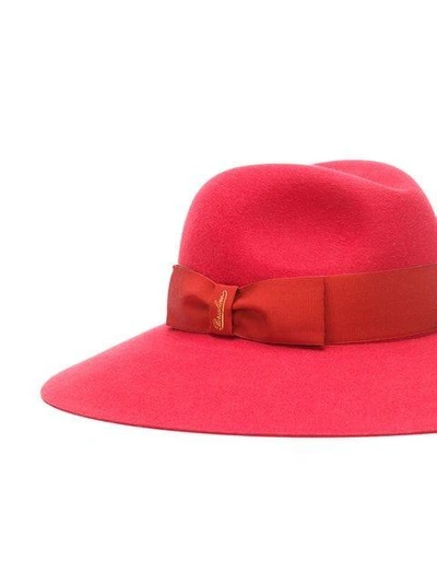 Shop Borsalino Rasato Hat - Red