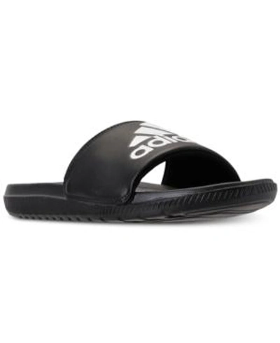Shop Adidas Originals Adidas Men's Voloomix Slide Sandals From Finish Line In Black/white/black