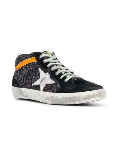 Shop Golden Goose Deluxe Brand Mid Star Sneakers - Black