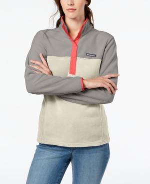 women's columbia three lakes fleece pullover jacket