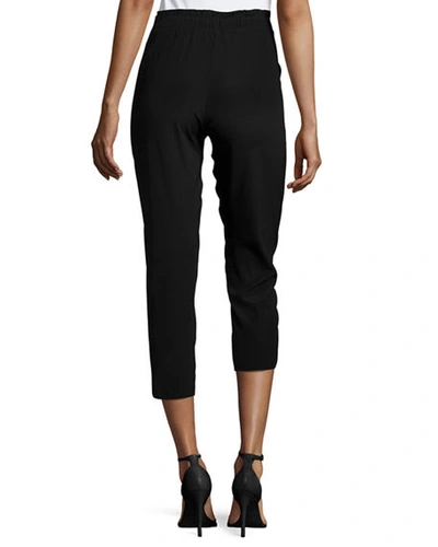 Shop Ramy Brook Allyn Drawstring-waist Jogger Pants In Black