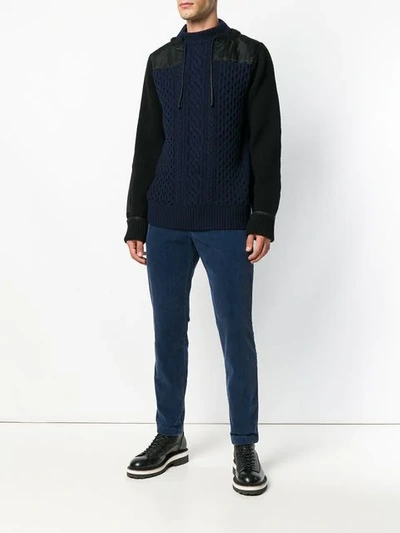 Shop Sacai Corduroy Jeans In Blue