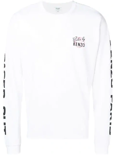 Shop Kenzo Color By  Longsleeved T-shirt - White