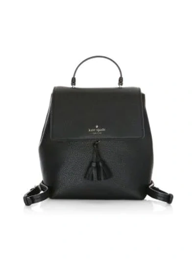 Shop Kate Spade Hayes Street Leather Backpack In Black