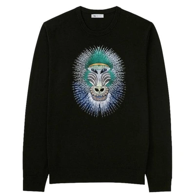 Shop My Pair Of Jeans Women's Grey / Green / Black Baboon Embroidered Pullover