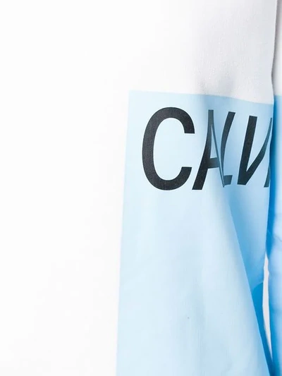 Shop Ck Jeans Logo Print Sweatshirt In White