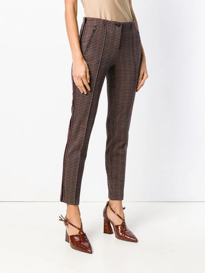 Shop Cambio Embroidered Fitted Trousers