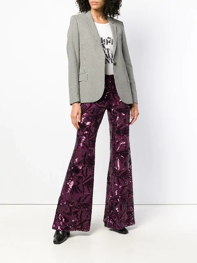 Shop P.a.r.o.s.h . '70s Disco Flared Trousers - Pink