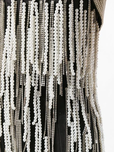 Shop Attico Crystal Embellished Mini Dress - Black