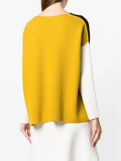 Shop Pierantoniogaspari Colour Block Sweater In Black