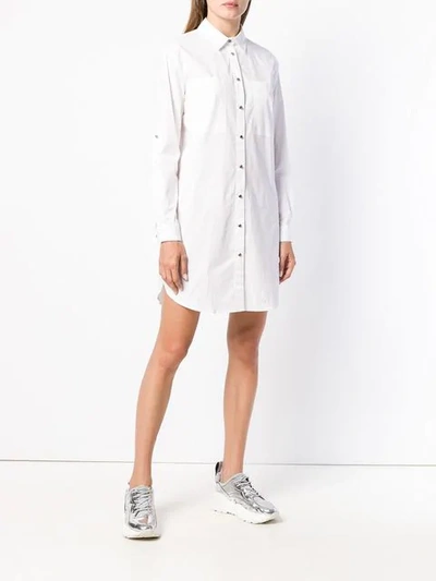 Shop Michael Michael Kors Classic Shirt Dress In White