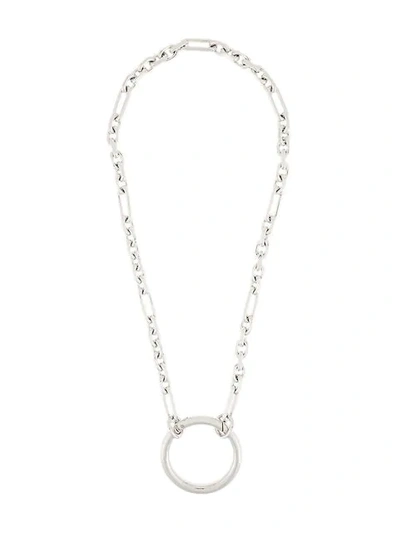 Shop Maison Margiela Ring Chain Necklace - Metallic