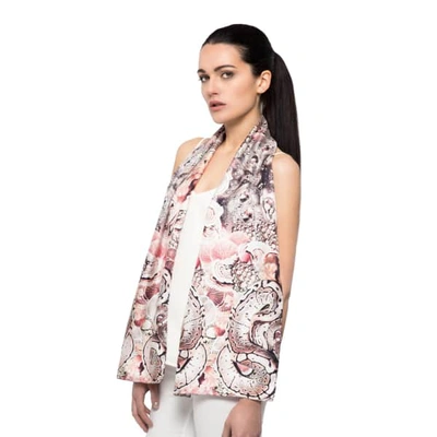 Cassandra Hone Snakes And Coral Small Scarf