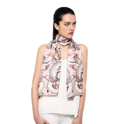 Cassandra Hone Snakes And Coral Small Scarf