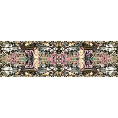 Cassandra Hone Beetles And Snakes Gold Large Scarf