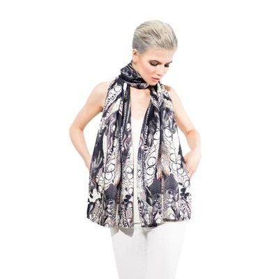 Cassandra Hone Beetle Shell And Lizards Large Scarf