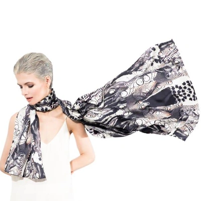 Cassandra Hone Beetle Shell And Lizards Large Scarf