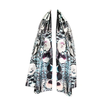 Cassandra Hone Crocodile And Bubbles Small Scarf