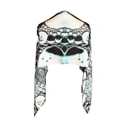 Cassandra Hone Crocodile And Bubbles Small Scarf