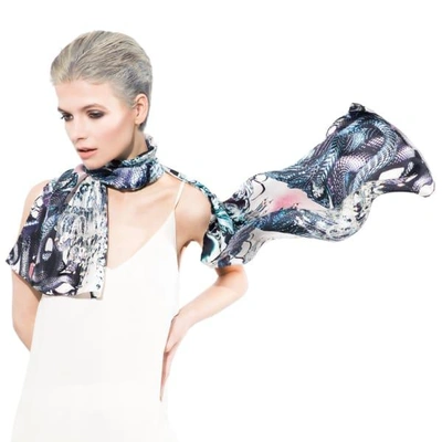 Cassandra Hone Snakes And Chandeliers Small Scarf