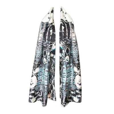 Cassandra Hone Crocodile And Bubbles Large Scarf