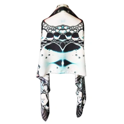 Cassandra Hone Crocodile And Bubbles Large Scarf