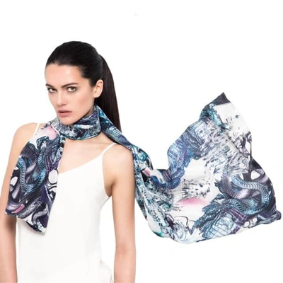 Cassandra Hone Snakes And Chandeliers Large Scarf