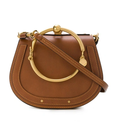 Shop Chloé Nile Bracelet Bag In Brown