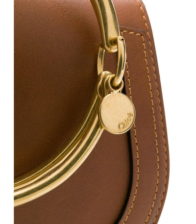 Shop Chloé Nile Bracelet Bag In Brown