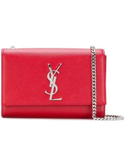 Shop Saint Laurent Kate Small Shoulder Bag - Red