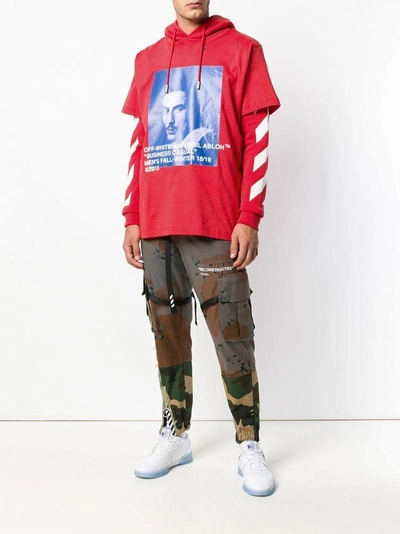 Off white online bernini hoodie red