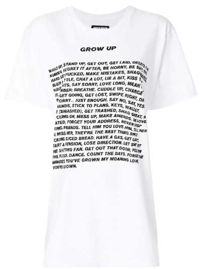 Shop House Of Holland Grown Up T-shirt - White