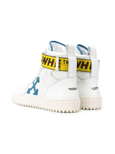 Shop Off-white Hi-top Branded Sneakers