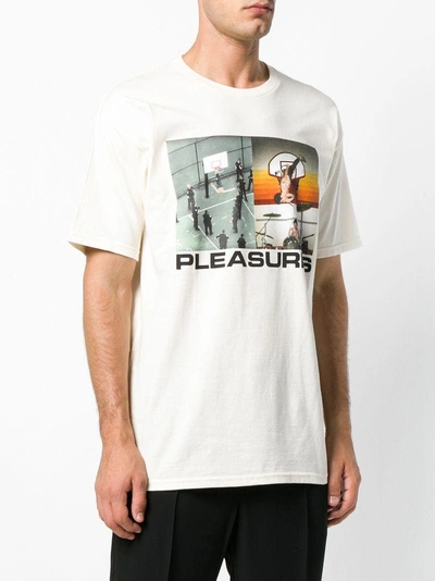 Shop Pleasures Hoops T-shirt - Neutrals