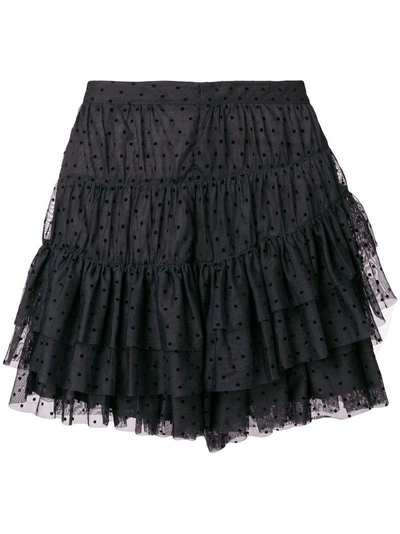 Shop Ulla Johnson Ruffled Mini Skirt - Black