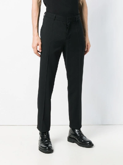 Shop Ann Demeulemeester Classic Tailored Trousers - Black