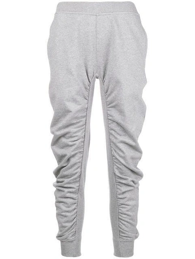 Shop Stella Mccartney Draped Track Trousers In Grey