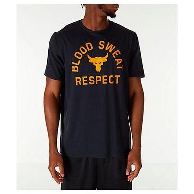 Under Armour Men's X Project Rock Blood Sweat Respect T-shirt, Black |  ModeSens