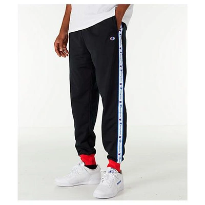 Champion Men's Side Tape Track Jogger Pants, Black | ModeSens