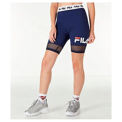 Fila Women's Donatella Biker Shorts, Blue | ModeSens